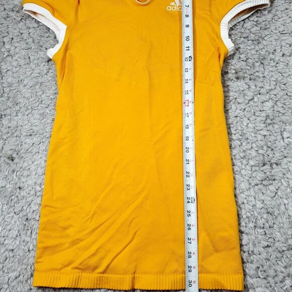 Adidas Men's Primeknit A1 Gold Yellow Football Jersey DQ3452 Size XL Techfit - Picture 6 of 7